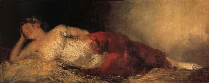 Francisco Goya Young Woman asleep